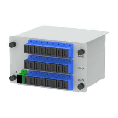 中国 FTTX 光ファイバー PLC スプリッター挿入型 1x2 1x4 1x8 1x16 1x32 1x64 SC/UPC 5 販売のため