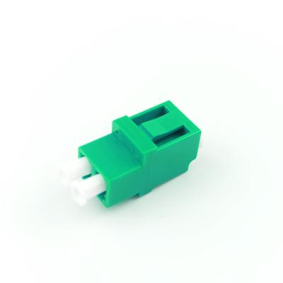 China Green Earless Duplex B LC APC Optic Fiber Adapter For FTTH Applications for sale