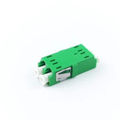 China Standard Flange 2-Port Earless LC APC Fiber Optic Adapter for Optical Fiber Connection for sale