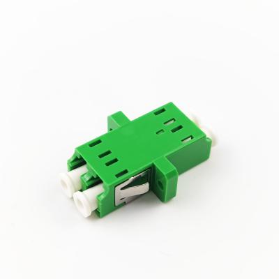 China Función de adaptador de fibra óptica con oreja verde duplex A LC APC para conexión de fibra óptica en venta