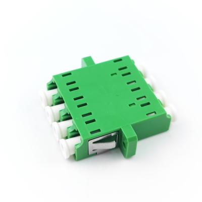 China LC/APC Optic Fiber Adapter Eared Square Transformation in Green Color for sale