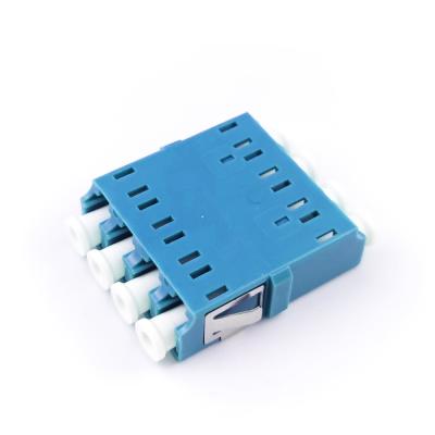 China Space-Saving FTTH Solutions Standard Flange Earless Square LC UPC Optic Fiber Adapter for sale