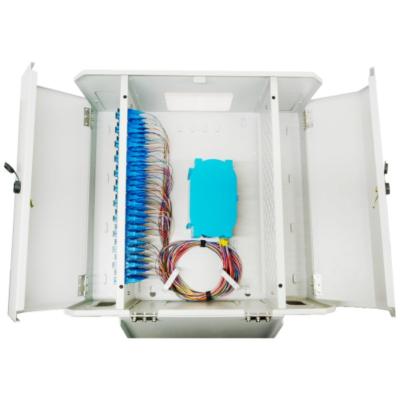 China SC FC LC Connectors 96 Ports FTTH Fiber Optic Distribution Box for FTTX Metal Termination for sale