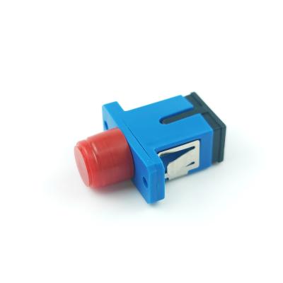 China FTTH Hybrid Optic Fiber Adapters Couplers with Zirconia Sleeve and SC FC Connectors for sale