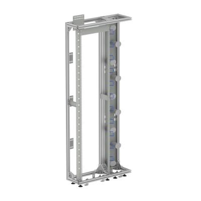 China FTTH 19 inch zilver/grijs open rek aluminium profiel glasvezel distributie frame ODF Te koop