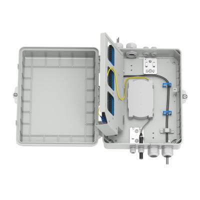 Κίνα Γκρι 4 λιμάνια Fiber Optic Box Διανομή IP65 Αδιάβροχο για εξωτερικούς σε δίκτυο μοντέλο προς πώληση