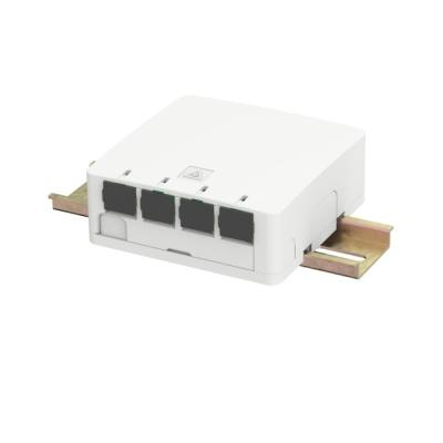 China 4-poort SC Indoor Fiber Socket Wall/DIN-Rail gemonteerd voor FTTH-netwerk 5 gegarandeerd Te koop