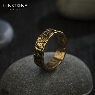 China CLASSIC high quality brass antique gold plated 2022 new fashionable adjustable hypoallergenic gold rings for women memorial jewelry for sale