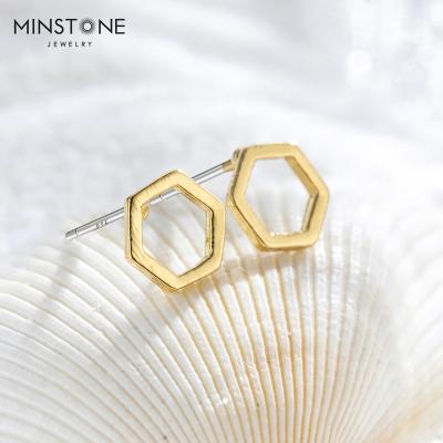 China 2022 new FASHIONABLE high quality 14K kids geometric brass earrings stud forteens gold filled victorian jewelry memorial earrings jewelry for sale