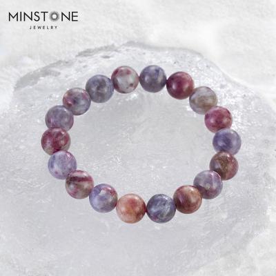 China Hypoallergenic Romantic Tourmaline High Quality Natural Mauve For Victorian Jewelry New Handmade Women's Bracelet Memorial Jewelry 2022 for sale