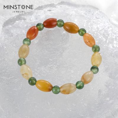 China 2022 romantic new natural high quality hypoallergenic color jade for women girls bracelet handmade victorian jewelry memorial jewelry for sale