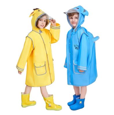 China Wholesale Minimalist SUNDAY Child Raincoat Girl's Skin Schoolbag Printed Rain Coat Kids Rain Jacket Kids Raincoat for sale