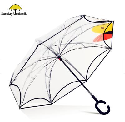 China SUNDAY POE Hanging Reverse Inverted Umbrella for sale