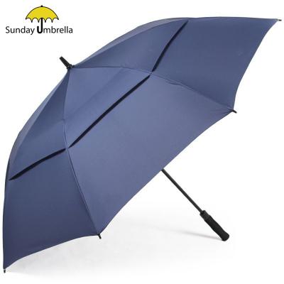 China SUNDAY Double Layer Automatic Open Golf Umbrella With Logo Print for sale