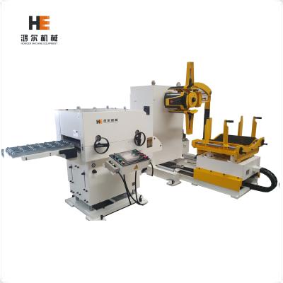 China Edelstahl Uncoiler, Strecker, NC-Servozufuhr, 3 in 1 Maschine mit Delta-Touch Screen zu verkaufen