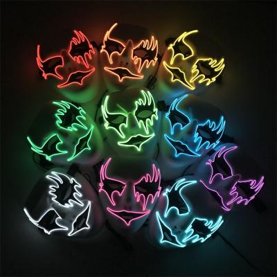 China PVC LED Mask Halloween Mask, Cosplay Scary Mask, Light Up Glowing Mask Gecorations Gift For Halloween And Christmas Costumes for sale