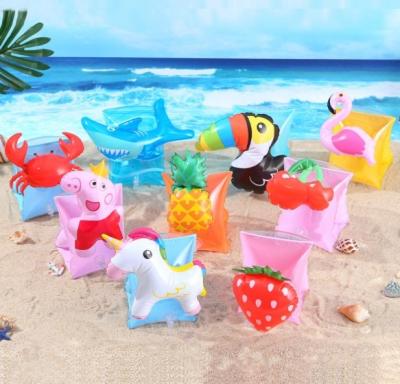 China Inflatable Unicorn Arm Bands Swimming Boat Kid's Inflatable Sleeves Swim Circle Arm Bands Pool Toy for Infants Kids Toddlers for sale