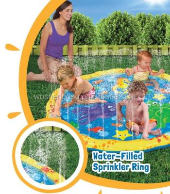 China PVC Octorber 2018 Prepared Order 54in-Diameter Sprinkle and Splash Play Mat Spray Water Mat for Kids Play PVC Mat for sale