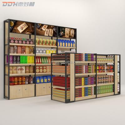 China Double Sided Cost Effective Picks Grocery Supermarket Store Shelves Double Sided Custom Multifunctional Supermarket Shelves for sale