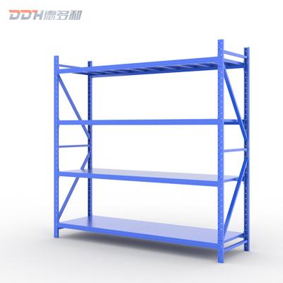 China Applicable Products Multi-scenario Corrosion Protection Easy To Install 200 Kg Industrial Shelf Supermarket Warehouse Display Heavy Duty Storage Rack for sale