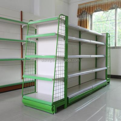 China Single Sided DDH Shelves Pharmacy Shelving Design DDH-8# 7-15 Days 10 Squares Supermarket Rack RD-8# Steel Mini Mall Shelves Cold Rolled for sale