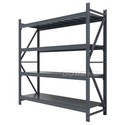 China DDH-33# Heavy Duty Warehouse 4 Layer Metal Shelving System Storage Rack for sale