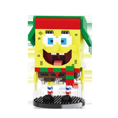 China Wholesale Building Toy Sponbob Squarepants Building Blocks Diamond Tiny Particle Set Ornaments Building Blocks for sale