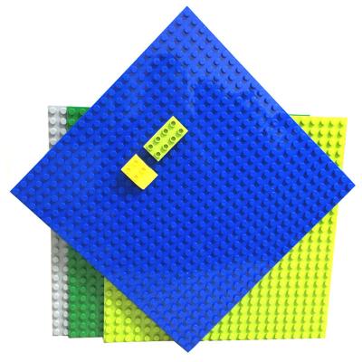 China PIXEL Dots Plastic Baseplate 24 x 24 Compatible Free Marks Bricks Preschool Building Block Base Plate For Big Figures Toy for sale