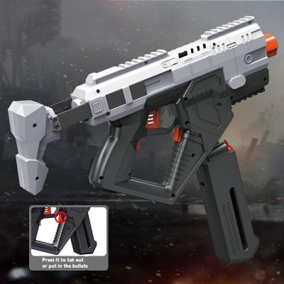 China Precision Shooting 2023 New Kids Plastic Pretend Outdoor Play Toy Gun With Soft Bullet For Shooting Toy Backhoe Gun Ejec Jump Bullet Soft Sniper for sale