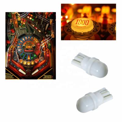 China Pinball Game Machine LED Bulb PA Pinball 2 SMD 2835 LED T10 w5w 194 168 Wedge 6.3v Pinball LED AC/DC for sale