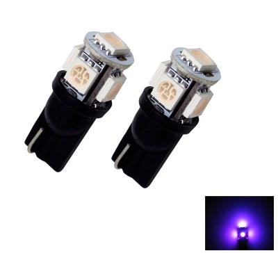 China Tail Light PA T10 194 168 W5W 5SMD 5050 Purple LED Car Wedge Light Stream Led Signal Lights Light for sale