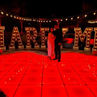 China Sports Stadiums white led dance floor wireless 3d music color changing wedding decorations 3d led dance floor magnetic frosted floor for sale