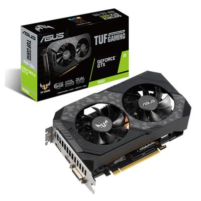 China Asus Tuf Gtx 1660 O6g Gaming OC 1530-1845mhz 8002mhz Gaming Graphics Card Workstation with Gddr5 6g in stock for sale