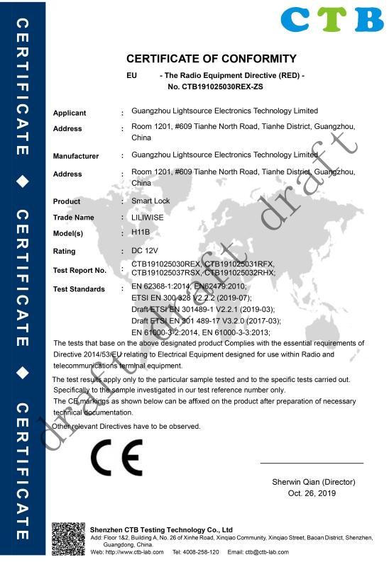 CE - Guangzhou Lightsource Electronic Technology Limited