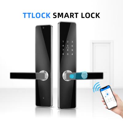 China Home/Apartment/Airbnb/Office Ttlock Wifi Security Mortise Digital Code Smart Fingerprint Door Lock For Home for sale