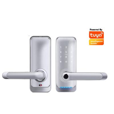 China BLE/WiFi/Fingerprint/Card Wifi Tuya or TT Lock App Smart Digital Door Lock for sale