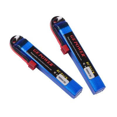 China LiCoO2 rechargeable rc model air lipo 11.1v 3S 1500mah 20C/30C soft BBS artillery battery with tamiya plug for sale