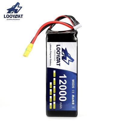 China High Energy Density 1000 Cycle Life Long AKKU 25C Discharger 12000mAh 22.2V 6S Lipo Battery For UAV Drones for sale