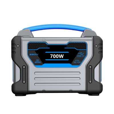 China Hot Selling Wireless Charging LCD Display Portable Solar Generator Power Station 700w Solar Panel Power Station for sale