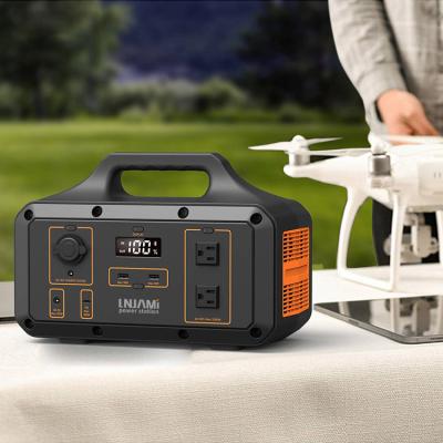 China 1000W lithium battery generator remote control solar charging portable power station for outdoor camping emergency for sale