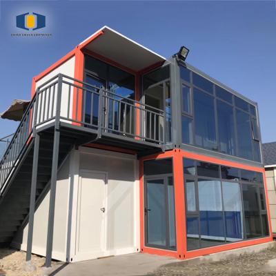 China Australian Standard 2 Container Box House Building Prefab Offices for sale