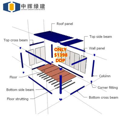 China CGC Easy Installation Portable Convenient Solution For Worker Dormitory for sale