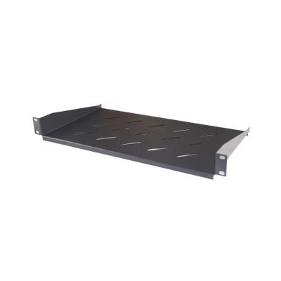 Cina Armadio Standard 19 pollici Nero 2U Servitore Rack Mensola fissa con orecchie montate Mensola a cantilever in vendita