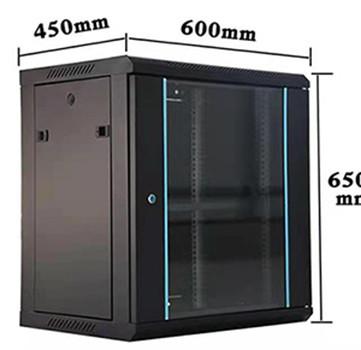 China RAL7035 Colour 12u Network Rack with Toughened Glass Door Or Mesh Door 600*450*650mm for sale