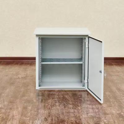 China Koudgewalst staal 12U Outdoor Rainproof Cabinet 19 inch Standard IP65 Waterproof 9inch 450 en 600 Diepte Te koop