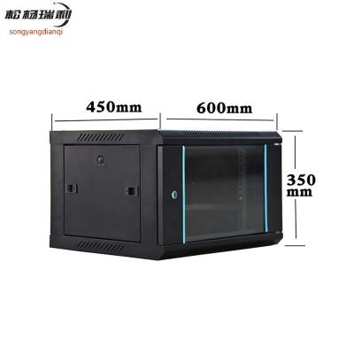 China 1.5mm Installation Beam Wall Cabinet for Stocked 19 inch Wall-mounted Server Rack for sale