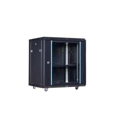 China 12U Surface Finish Degreasing Picking Phosphating Powder Coated Server Rack Cabinet for sale