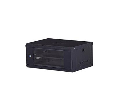 China 19 Inch Server Rack with Locking Glass Door Cabinet 4U Wall Mount Metal Enclosure for sale