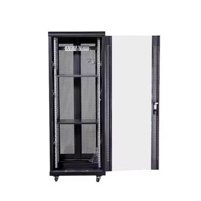 China 18U Private Mold 600*600*1000mm Data Center Server Rack com porta de vidro endurecido e ventilador à venda