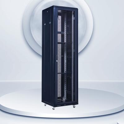 China Vorrat 800*1000*2000 19 Zoll Rechenzentrum Server Rack Daten/Netzwerk Schrank Metallgitter Tür zu verkaufen